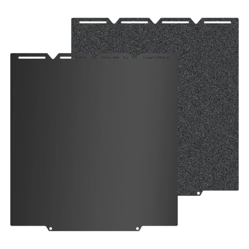 270×270mm Double-Sided PEI Build Plate for Snapmaker U1, Black Smooth &amp; Textured Flexible Spring Steel Plate, PLA PLA+ TPU Low Temp Printing Bed