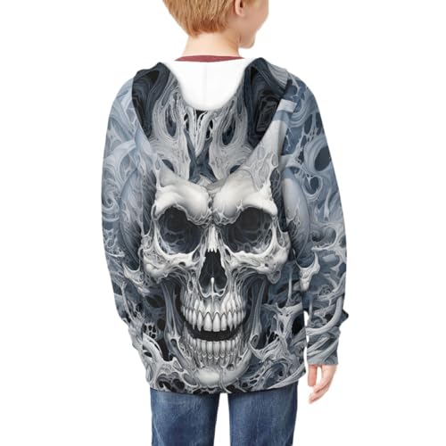 GLUDEAR Boys Girls Cool 3D Printed Long Sleeve Hooded Sweatshirt Zip Up Jacket Pullover Hoodies4