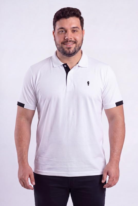 Image of EPPE Men's Plus Size Polo T-Shirt |Regular Fit, Stretchable Micropolyester Half Sleeve T-Shirt for Men|Casual & Sports Wear