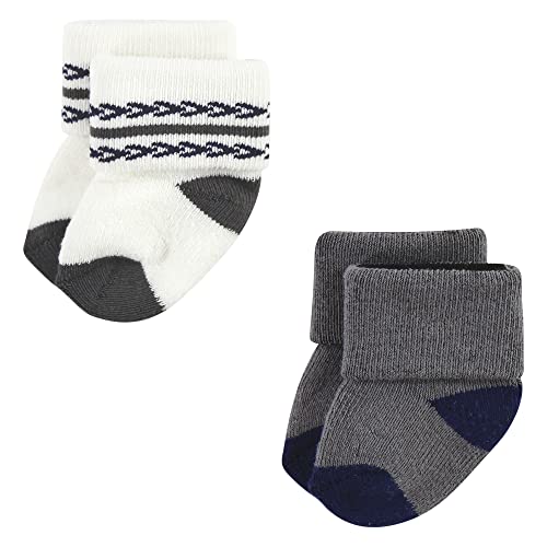Image of Hudson Baby Baby 8-pack Cotton Rich Newborn and Terry Socks