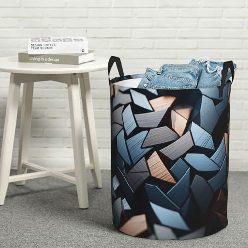 Panier à linge autonome de forme irrégulière en tissu imperméable et pliable - 2