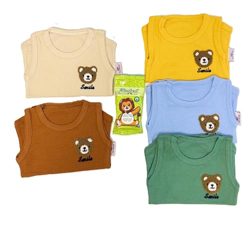 5er Pack Kurzarm Baby Body 0-24 Monate aus 100% Bio-Baumwolle – Unisex...