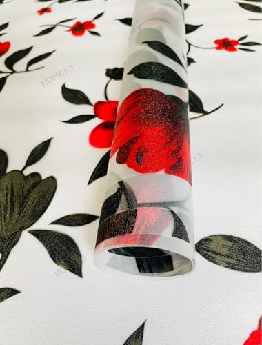 Image of HOME13 Frosted Glass Film Window Privacy Film Static Cling Decoartive Frosted Window Film Heat Control Frosted Glass Sticker for Home & Office (24 x 96 Inch, Daisy Flower Pattern)