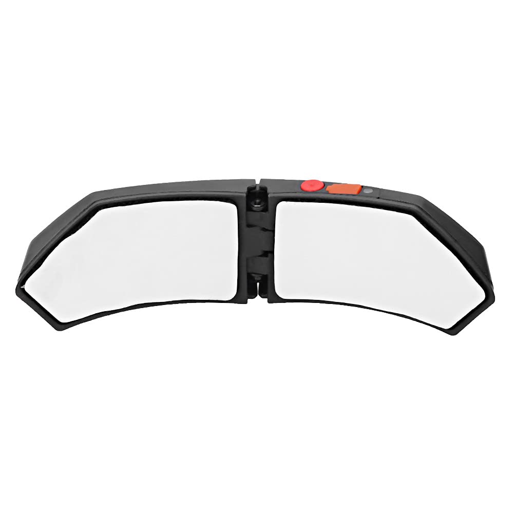 SIXRUN Lumière de sécurité LED pour Casque de Moto sans Fil, Noire, Clignotant à visibilité Améliorée pour Les Modèles de Motos