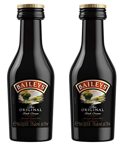 2 X BAILEYS Original Irish Cream Liqueur Miniature 5cl Miniature