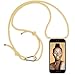 Produktbild ZhinkArts Handykette kompatibel mit Apple iPhone 7 Plus / 8 Plus - 5,5" Display - Smartphone Necklace Hülle mit Band - Handyhülle Case mit Kette zum umhängen in Gold mit Karabinerhaken