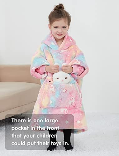 Miniatura 2 de Manta con Capucha Usable NOUKOW Manta Sherpa de Gran Tamaño Sudadera de Franela con Bolsillo Grande