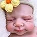 MRB Realistic Reborn Baby Doll, 12 Inch Silicone Lifelike Baby Dolls, Full Solid Silicone Body Washable Girl Stress Relief Doll for Kids Age 3 + & Collection