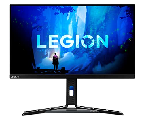 Lenovo Legion Y-Series 27 inch (68.58cm) FHD IPS Monitor | 180Hz, 0.5ms, AMD FreeSync Premium, Adaptive sync, 400 Nits, USB Hub, Tilt Swivel Pivot Height Adjust Stand, TUV Eyesafe Certified – Y27-30