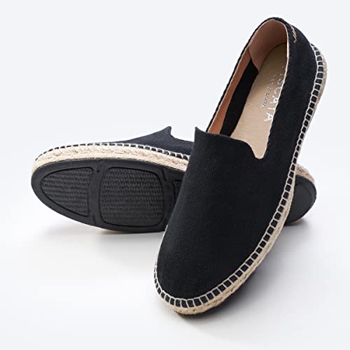VISCATA Portbou Canvas Espadrille Flats Handmade Men's Espadrille Sandals with Breathable Cotton Canvas and 100% Natural Jute Midsole for All Casual Occasions3