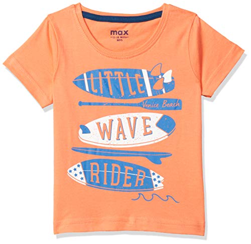 Image of Max Boys Printed Crew Neck T-Shirt