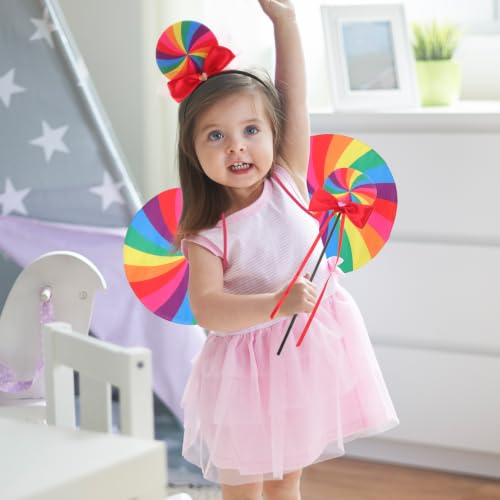 Disfraz de arcoíris sin rozaduras con falda de tul suave para pieles sensibles de niños 6