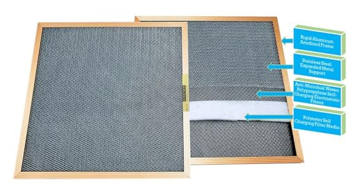 Image of CARTER | Gold | MERV 8 | HVAC & Furnace Filter | Washable Electrostatic ((12x12x1))
