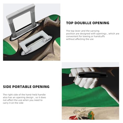 Travel Luggage Cover Vintage Torn Broken Nigeria Flag Fashion Washable Baggage Suitcase Protector Fit For Luggage Large4