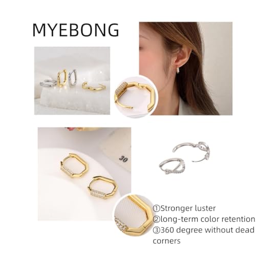 Hoop Earrings for Women, 3/4 Pairs Small S925 Earrings Sterling Silver Earrings2