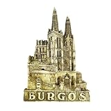 Imán de nevera 3D Burgos España para decoración de refrigerador de recuerdo de viaje, pegatina magnética pintada a mano, colección artesanal