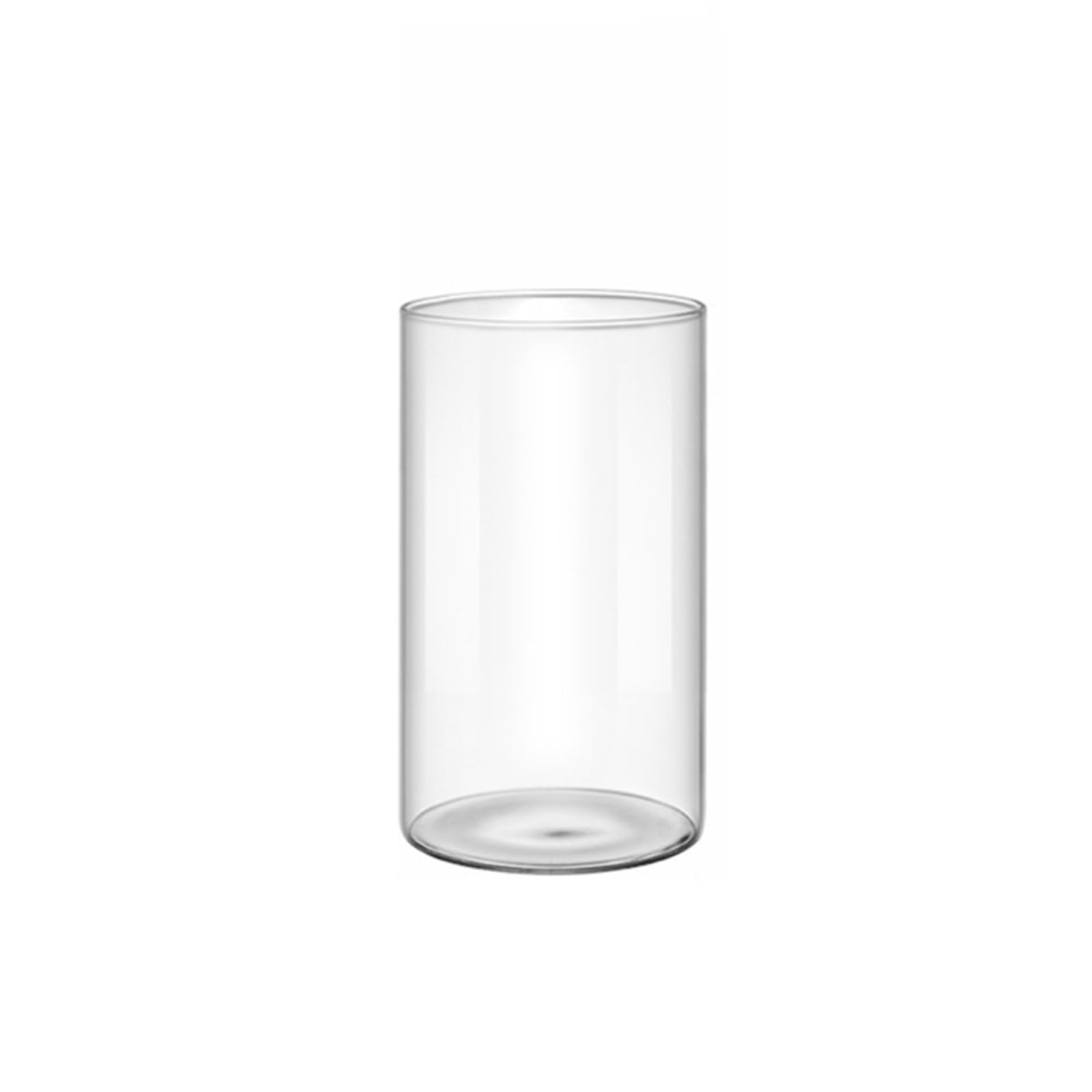 QuxetlRyz Glass Hydroponic Vase Clear Glass Vase Cylinders for Centerpieces Weddings Party Supply(12cm high)
