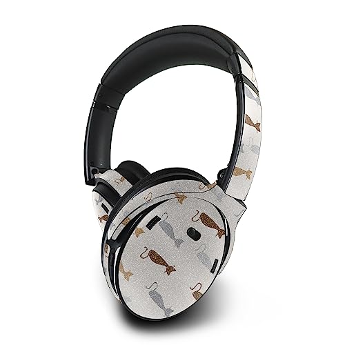 Image of MightySkins Glossy Glitter Skin Compatible with Bose QuietComfort 45 Headphones - Cat Lady | Protective, Durable High-Gloss Glitter Finish | Easy to Apply, Remove, and Change Styles | Made in The USA