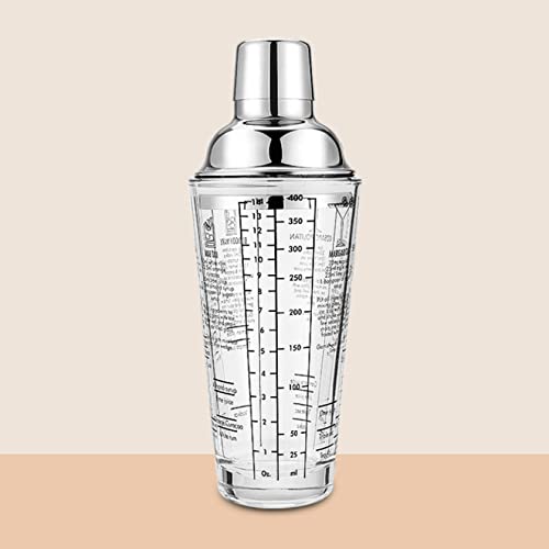 カクテルシェイカー ステンレス 400ml ガラス バーディー カクテル フレアバーテンダー 練習 バーテンダー ワイン 酒 バー用 ミルクティーショップ シェーカー バーテンダーツール