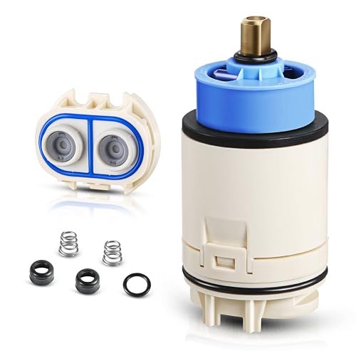 Single Function Pressure Balance Cartridge RP73625 RP70538 Cartridge For Delta Shower Cartridge Replacement Peerless/Delta Shower Replacement Single Handle Tub & Showers Faucet (Check Valve Included)