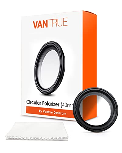 Image of Vantrue 40mm Ultra-Slim CPL Circular Polarizer Filter for Vantrue E1 Pro, E1, E2, E3, E1 Lite, S1 Pro, N4 Pro, N5, N2X Dash Cam, Reduce Glare and Reflection, Enhance Contrast