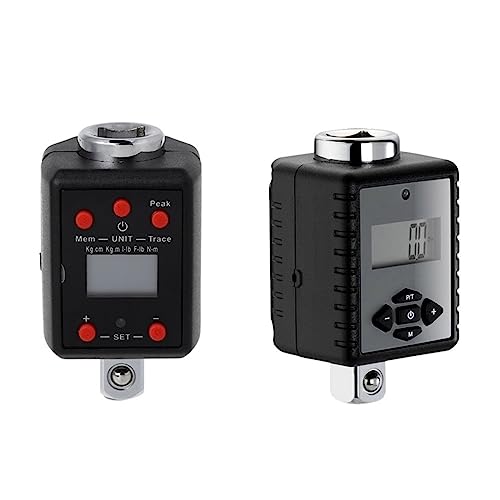 Llave dinamométrica digital, alto par 1,5 1000 nm con adaptador de accionamiento 4 3 8 2(Roze)