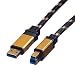 Produktbild ROLINE GOLD USB 3.0 SuperSpeed Kabel I Typ A-B Stecker I 3 m