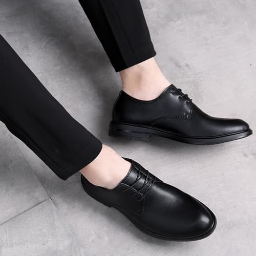 Men's Classic Lace-up Formal Oxford Shoes Business Fashion Pointed Toe Lace Up Dress Formal Shoes Modern Wedding Office Work Tuxedo Derby Shoes3