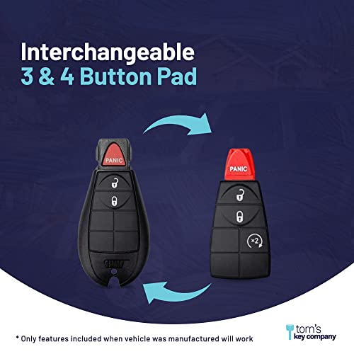Simple Key, Key Fob And Key Programmer With Interchangeable 3 & 4 Button Keypads, Key Replacement Kit, Simple Key Programmer For Car Remote Start And Keyless Entry #TOP5