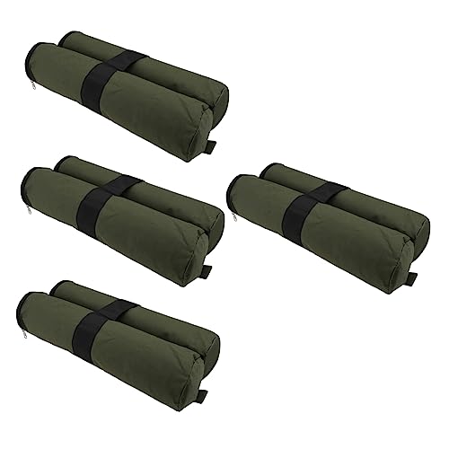 ifundom 4 Piezas Saco De Arena Bolsas Saco Terrero Peso Carpa Pesas Sacos De Arena para Tiendas De Campaña Sacos De Arena con Dosel Sombra Al Aire Pabellón Exterior Instante Verde