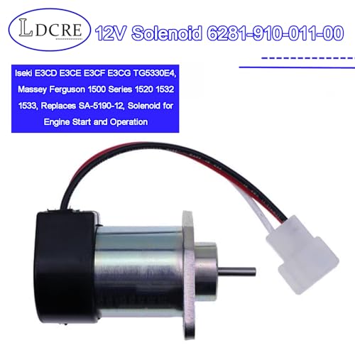 Solénoïde 12V relais de démarreur compatible tracteur Massey Ferguson 1520 - 2