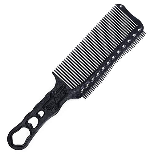 Teeth on back of comb help with cut hair removal