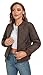 andy & natalie womens bomber jacket Lightweight fashion Quilted bomber jacket vintage winter coat Brownish Large