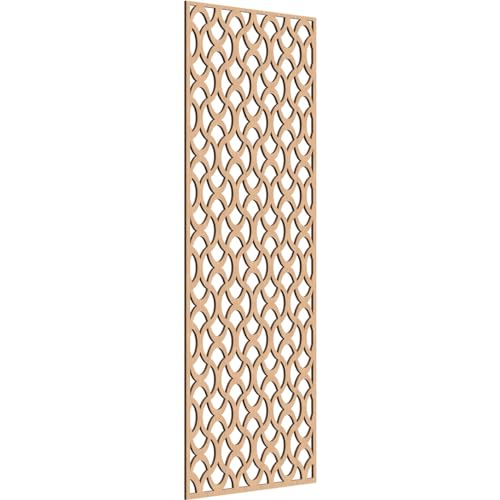 Image of Resort Decorative Pierced Fretwork Wood Wall Panels, 25 3 /8 inchW x 64 3 /8 inchH x 1 /4 inchT, Hickory