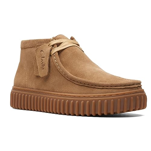 Clarks Men's Torhill Hi Boot, Dark Sand Suede, 10