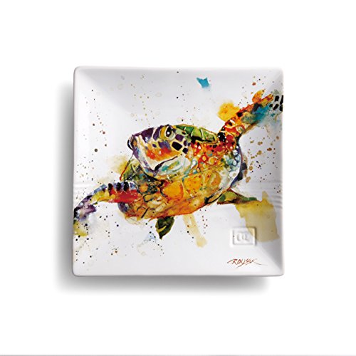 Demdaco Big Sky Carvers Turtle Snack Plate, Multicolored