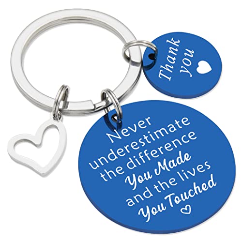 TTYY Thank you gift for Teacher Appreciate Gift for Physical Therapist Christmas Gift for Colleagues Coworker (Blue-Thankyoutouched)