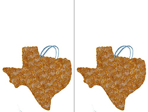 The Scented Castle 2-Pack Caramel Vanilla Scented Texas Shape Car Air Fresheners