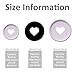 ITSYHPRO 100pcs Planner Expander Discs 1.26Inch Book Binding Disc for Discbound Notebook Accessories Heart Binder Rings(White Black Mixed,1.26 inch/32 mm)