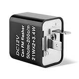VCYOPN 12V Speed Adjustable 2 Pin LED Flasher Relay, Electronic Flash Relay for Fixing Turn Signal & Hazard Warn Lights, LED Indicator Light Hyper Flash Relays for Car Truck Motorcycle