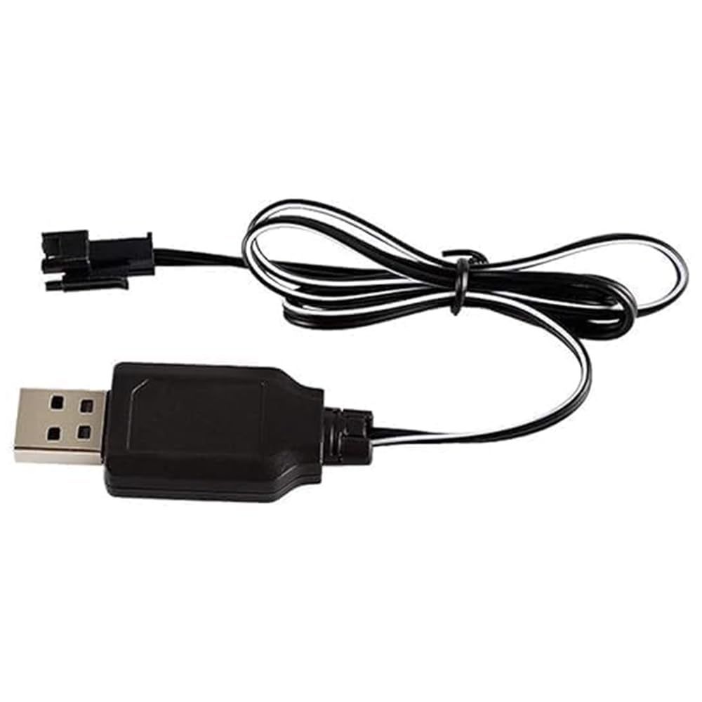 ElectroSys SM-2-Pin USB Charger Cable for RC Car, Drone, Plane, Tank | USB Battery Charging Wire for 3.7V Li-ion/LiPo Toys & Electronics | Multipurpose RC Cable Cord (Pack of 2) - Image 9 thumbnail