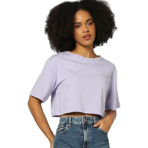 Image of GAP Women Loose Fit Short Sleeves Round Neck T-Shirt