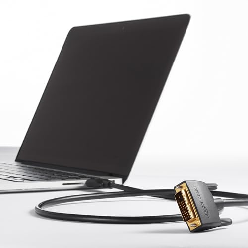 Image of Amazon Basics HDMI-A to DVI (Male) Adapter Cable, Bi-Directional 1080P, Gold-Plated, 3 ft /0.9 m, Pack of 10, Black (Pack of 6)