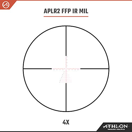 Athlon Optics Talos Btr 4-14X44 First Focal Plane Riflescope, Aplr2 Ffp Ir Mil Reticle, Black #TOP6