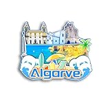 quwsne calamita per frigorifero algarve portogallo, souvenir da viaggio in città, regali turistici, 3d, monumenti classici, artigianato fatto a mano, decorazione per la casa, 1582