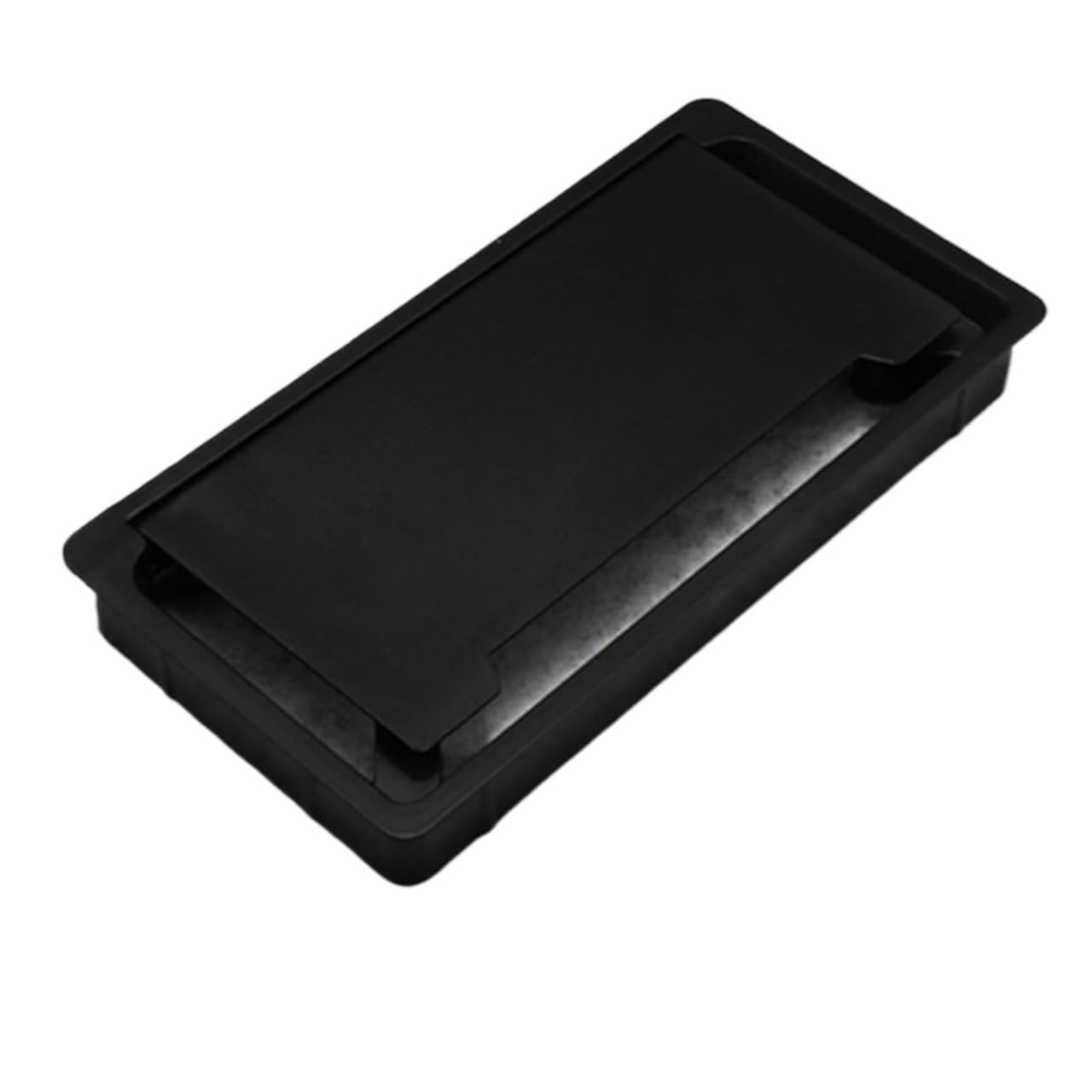 pasacables, Pasacables Rectangular de ABS for Mesa, Organizador Cables for Ordenador, Escritorio, herrajes for Muebles(Black)