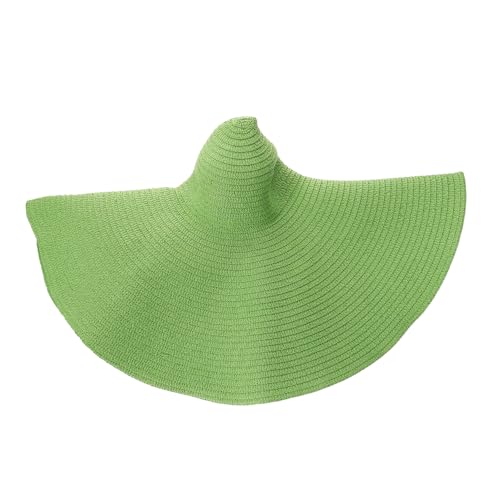 Chapeau de soleil femme en rotin papier et fer pliable pour camping