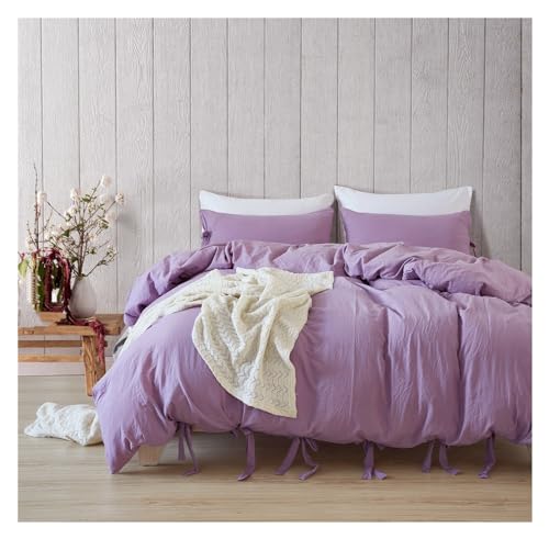 Ensemble de literie double queen size avec housse de couette design bandage chic