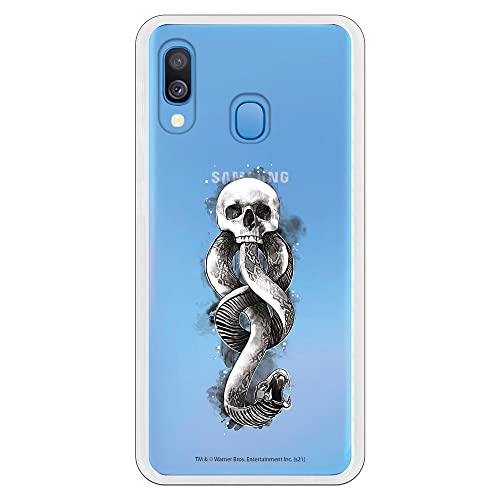 Personalaizer Cover per Samsung Galaxy A20E - Harry Potter Ufficiale Cover Cellulare Film Warner Frikis (Harry Potter Dark Mark con sfondo trasparente)
