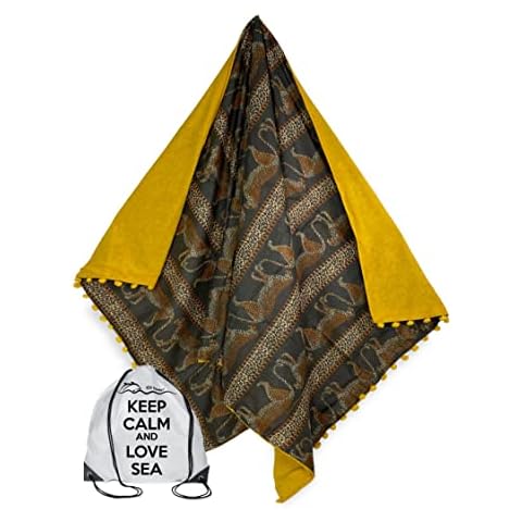 Tex family Toalla de playa doble KIKOY con mochila Keep Cover